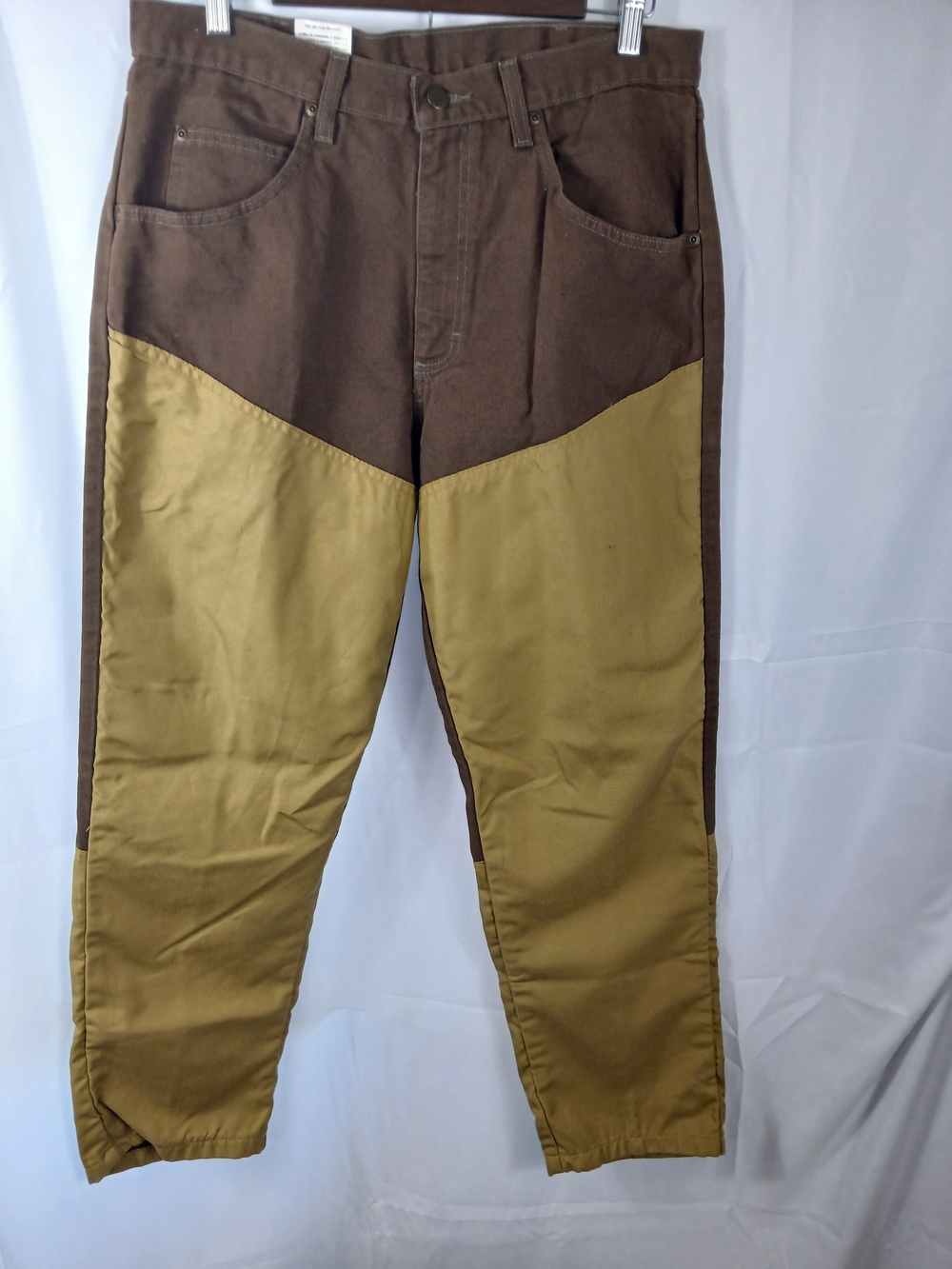 Wrangler Two-Tone Brown and Khaki Work Chinos
